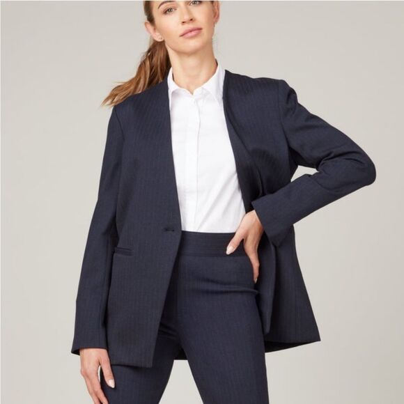 SPANX Navy Blazer - Picture 1 of 14